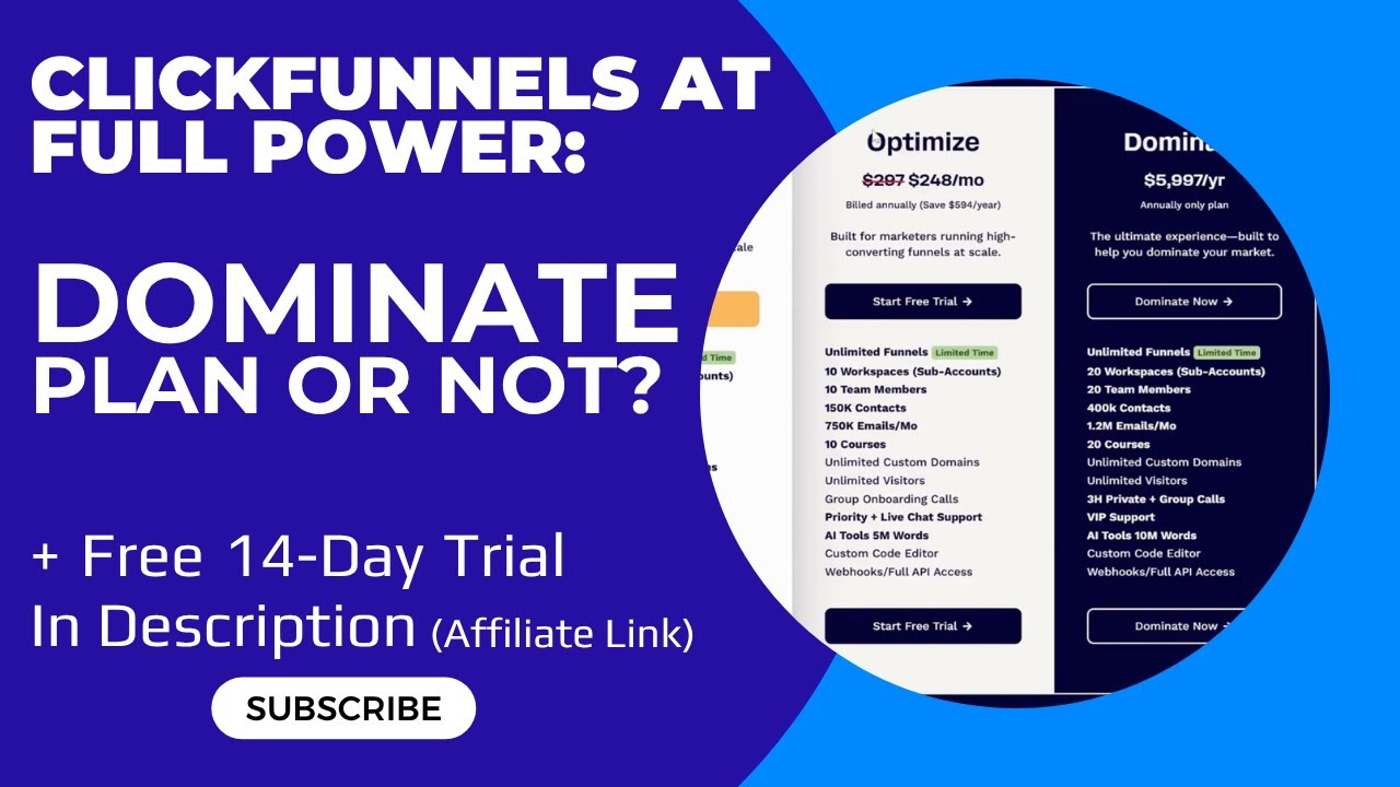ClickFunnels Dominate Plan Explained: Who It&rsquo;s For & Why It&rsquo;s So Powerful
