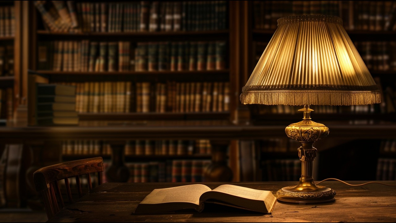 A Lamp in the Corner – Soft Ambient Piano for Late Night Reading & Focus 1 Hour  Night Library