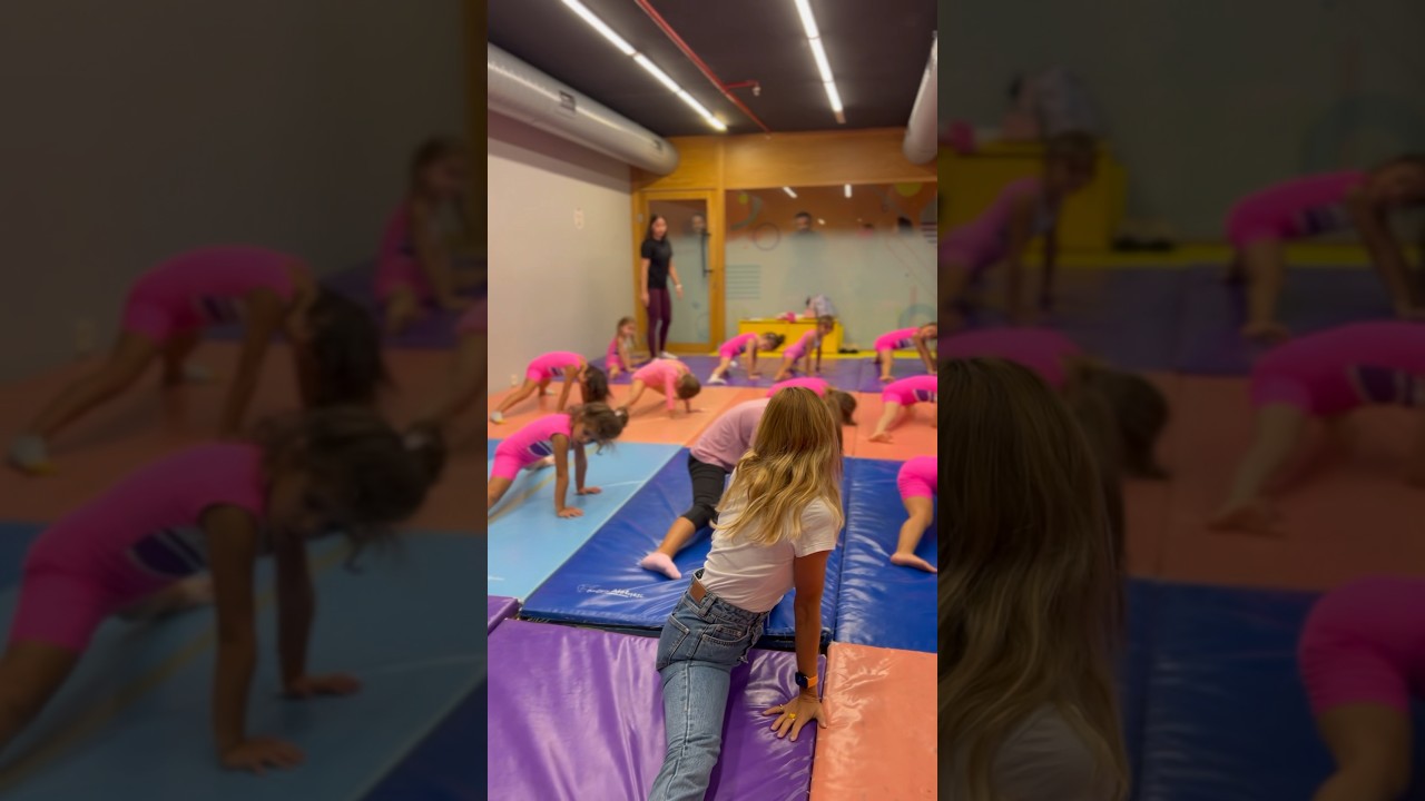 Etiler Beden At&ouml;lyesi&rsquo;nde &Ccedil;ocuklar ile CİMNASTİK yaptım 🤸 #cimnastik #sporabahaneyok