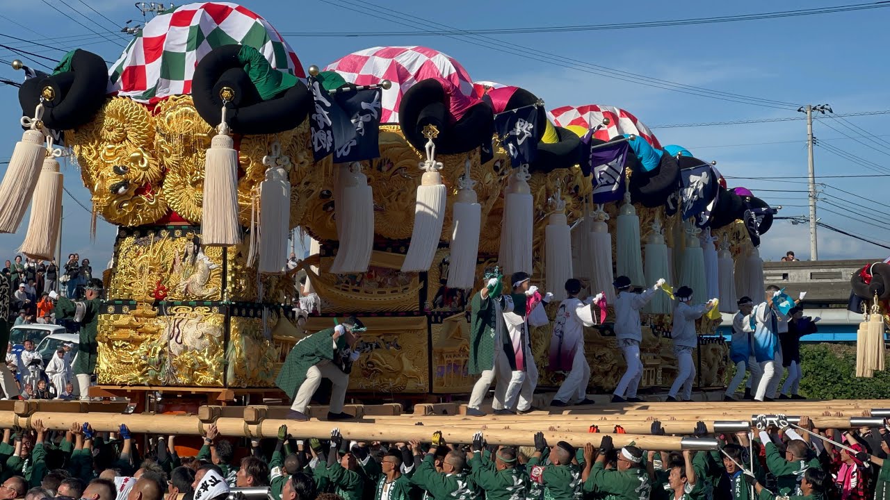 2025.10.17西条まつり　飯積神社祭礼　室川西原川原かきくらべ　愛媛県西条市