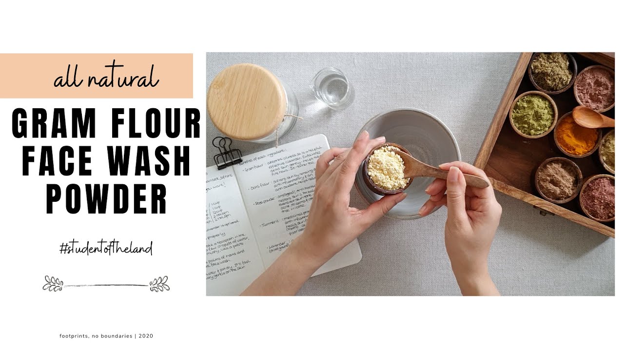 DIY Gram Flour Face Wash Powder for Sensitive Skin | Chronic Illness Skincare [CC]