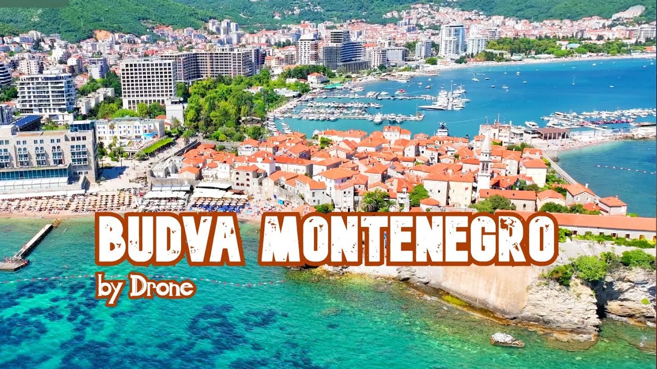 Budva Montenegro in 4K by Drone