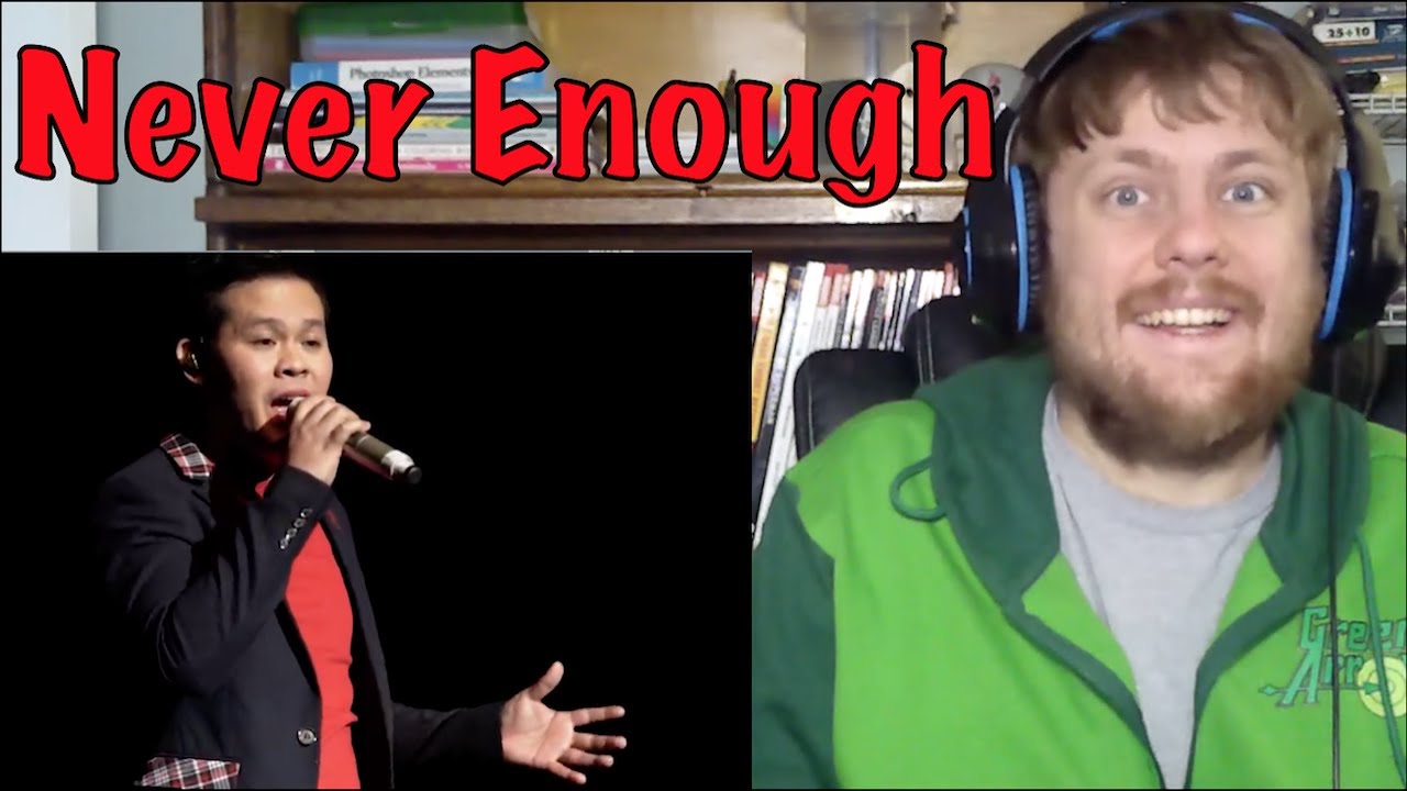 Marcelito Pomoy - Never Enough (One Magical Night) Reaction!