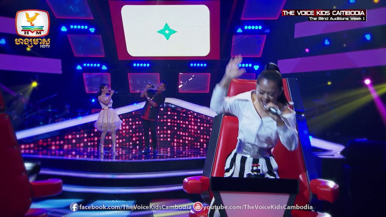 Coach Performance - Diamond Bling Bling  (Blind Auditions Week 1 | The Voice Kids Cambodia 2017)