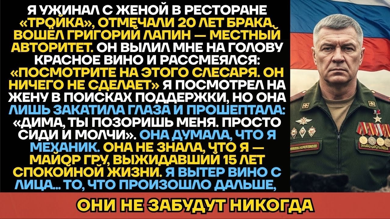 Жена И Авторитет Считали Меня Слабаком. Я Запер Двери Ресторана И Вызвал Своих Людей Из ГРУ.