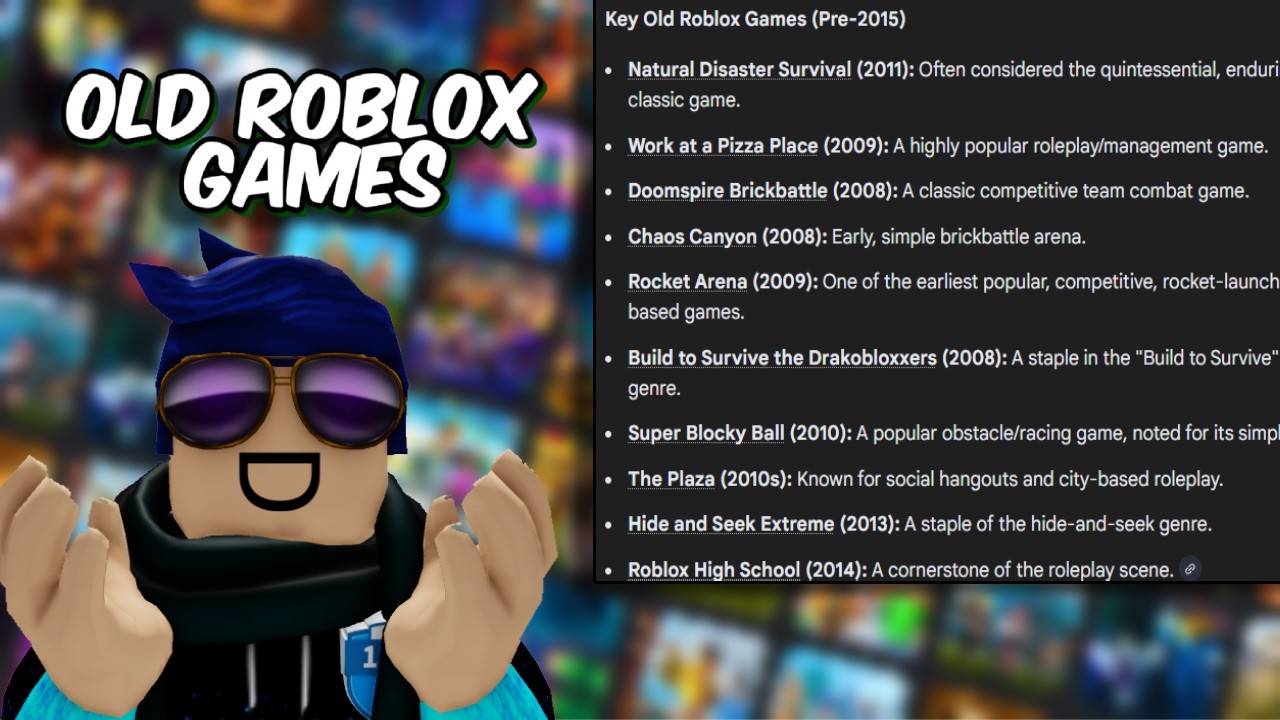 Играю в эти старые игры Roblox.