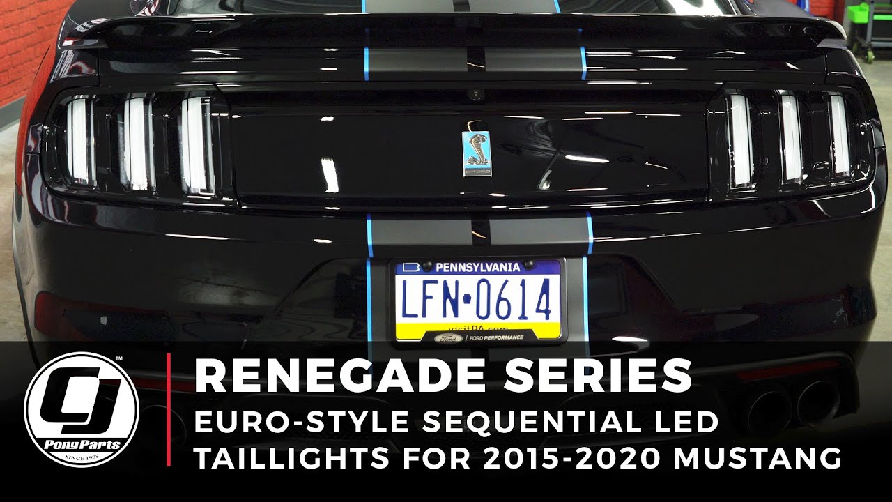 2015-2023 Mustang Install | Renegade Series Euro-Style Taillights