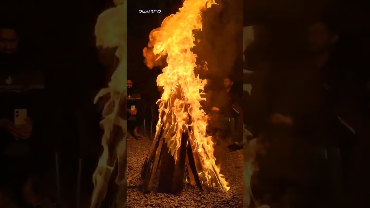 Bonfire Night At Skardu Valley ❤️ Plan Tour With Us💚 #travel #dreamland #skardupakistan #bonfire