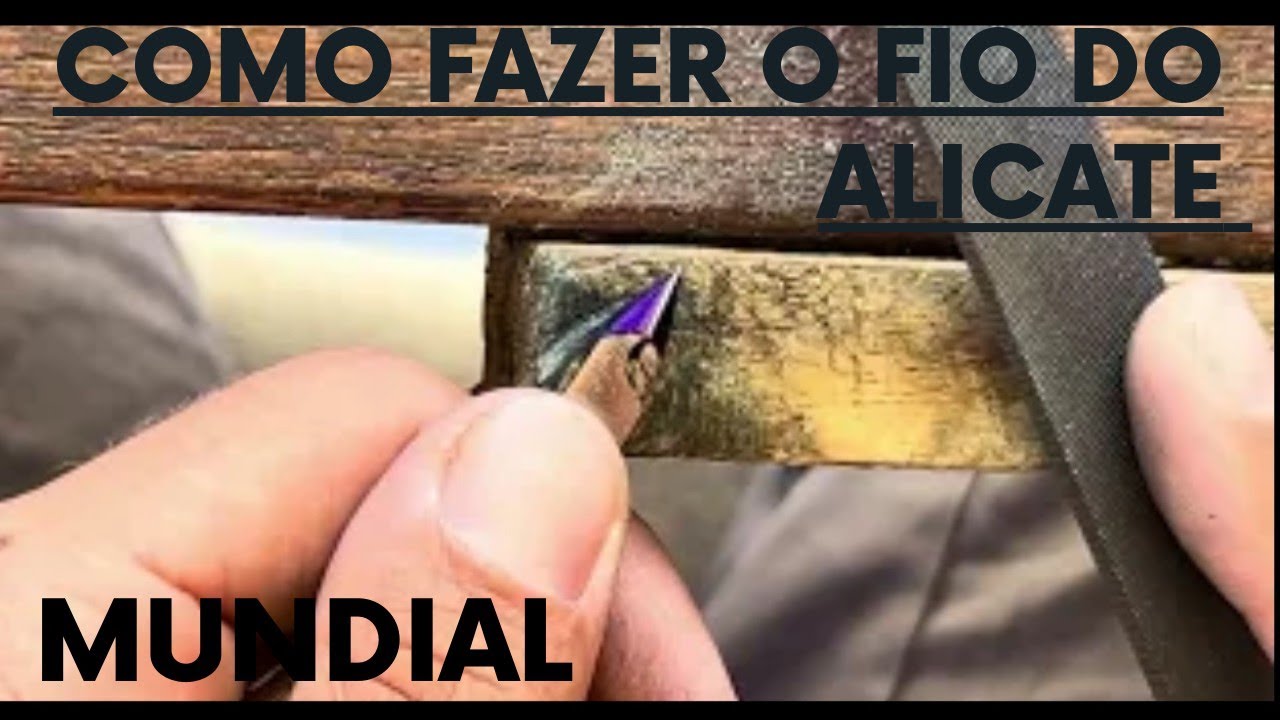 COMO FAZER O FIO DO ALICATE #afiação #pedicure #manicure