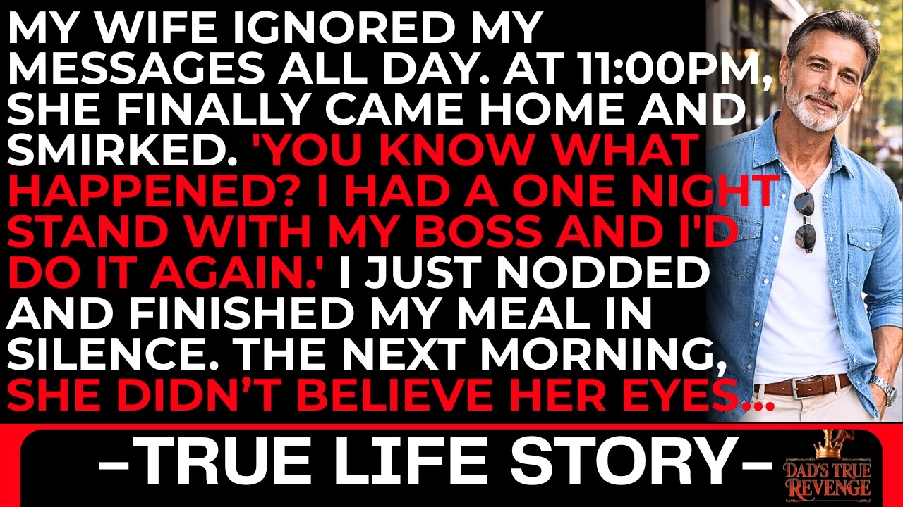 My Wife Ignored My Messages All Day. At 11:00 P.M., She Finally Came Home And Smirked: &ldquo;You Know...