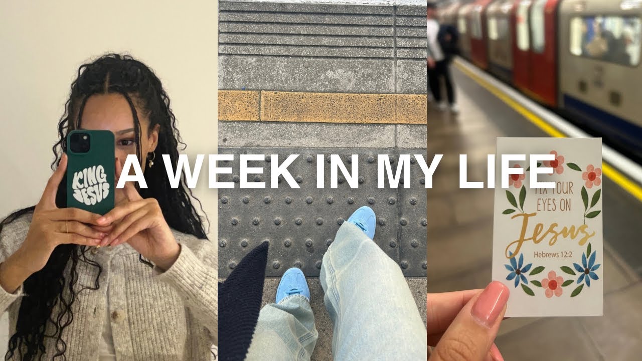 VLOG| Thrifting in London, editing, bible study & going to a worship evening 🤍