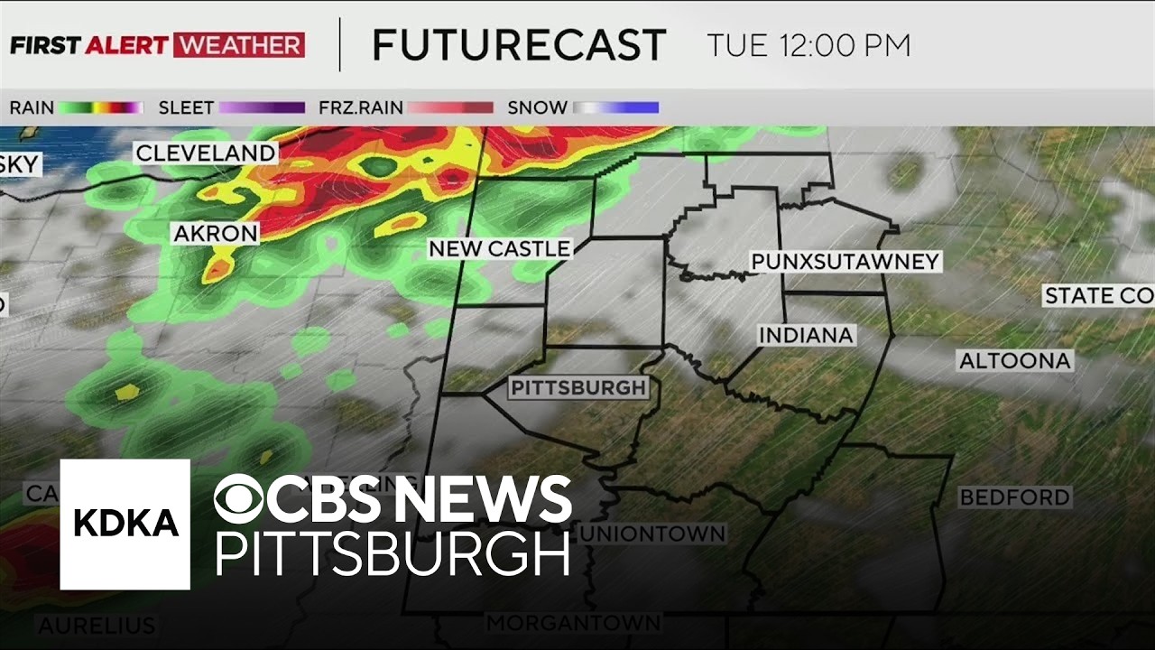 Severe storms and tornadoes possible in Pittsburgh area Tuesday