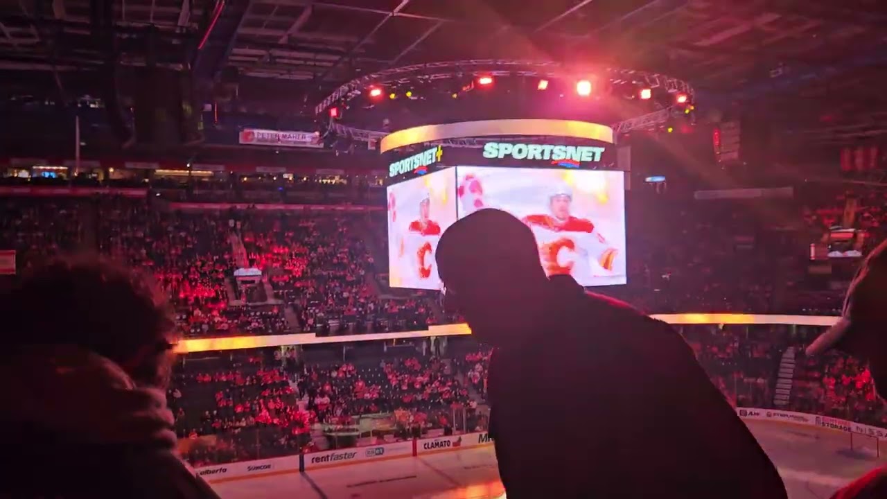 (1/21/26) Calgary Flames Intro Video and Starting Lineup 