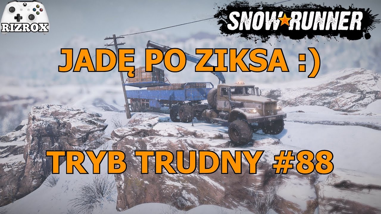 SnowRunner tryb trudny #88 jadę po ziksa :)