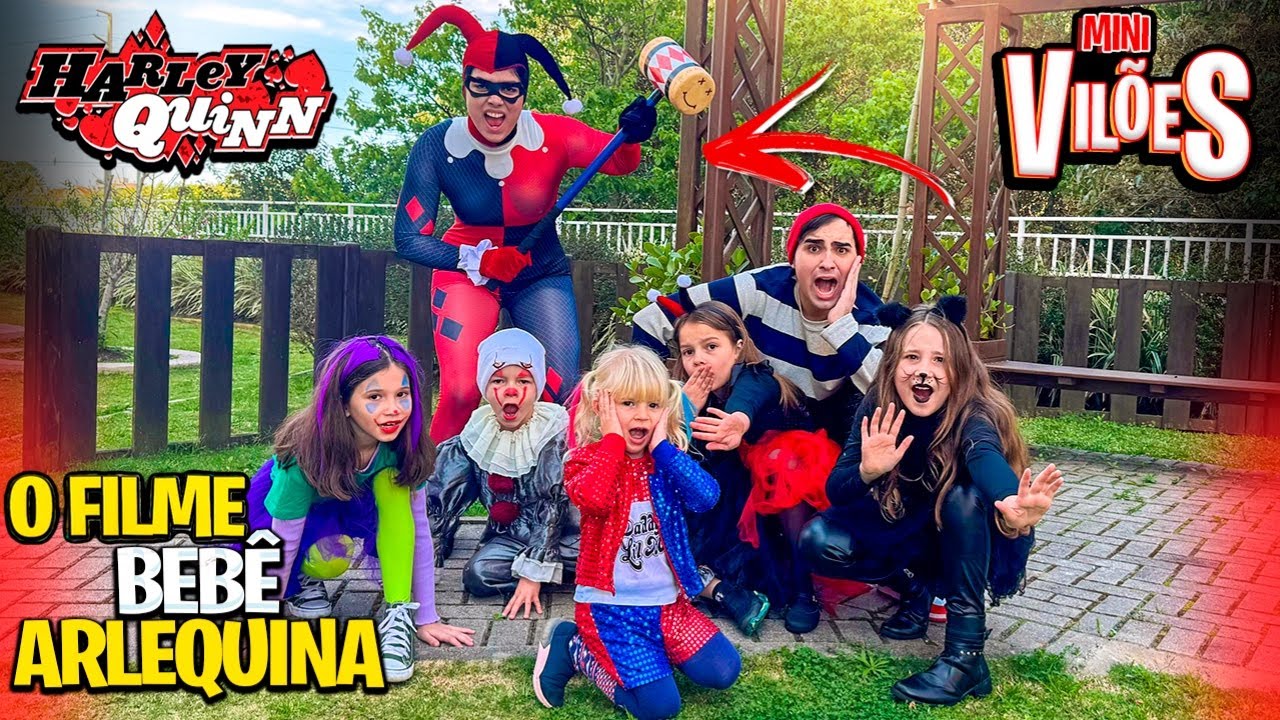 O FILME DA BEBÊ ARLEQUINA FOI ATACADA PELA IRMÃ MALVADA DA ARLEQUINA EM 24 HORAS !!!
