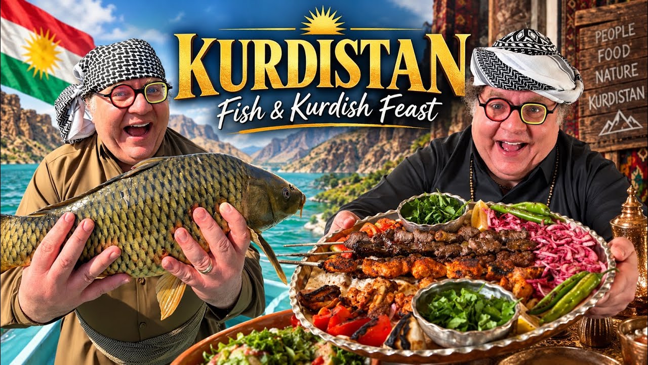 HUGE Kurdish Food to a GIANT Carp!🎣🔥