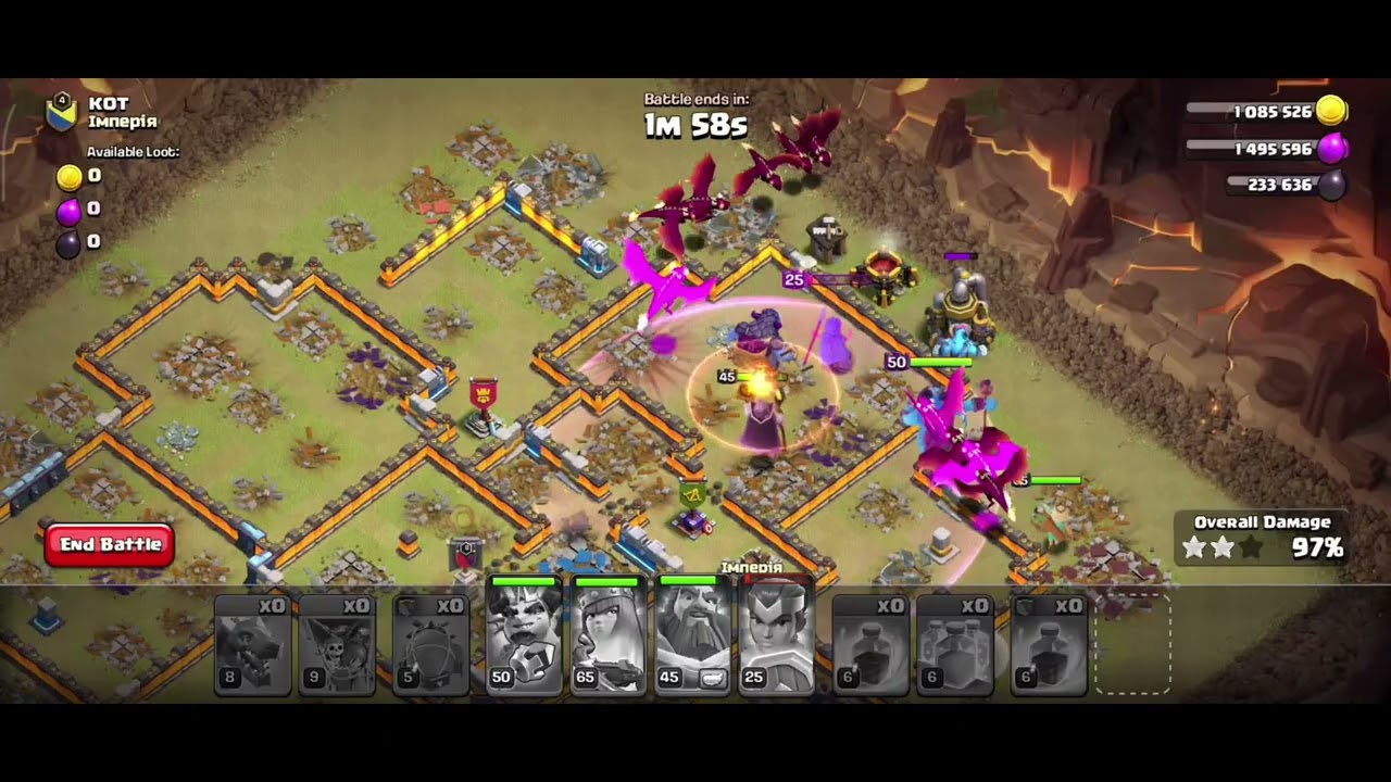 Clan war attack in clash of clans #sovandr #supercell 