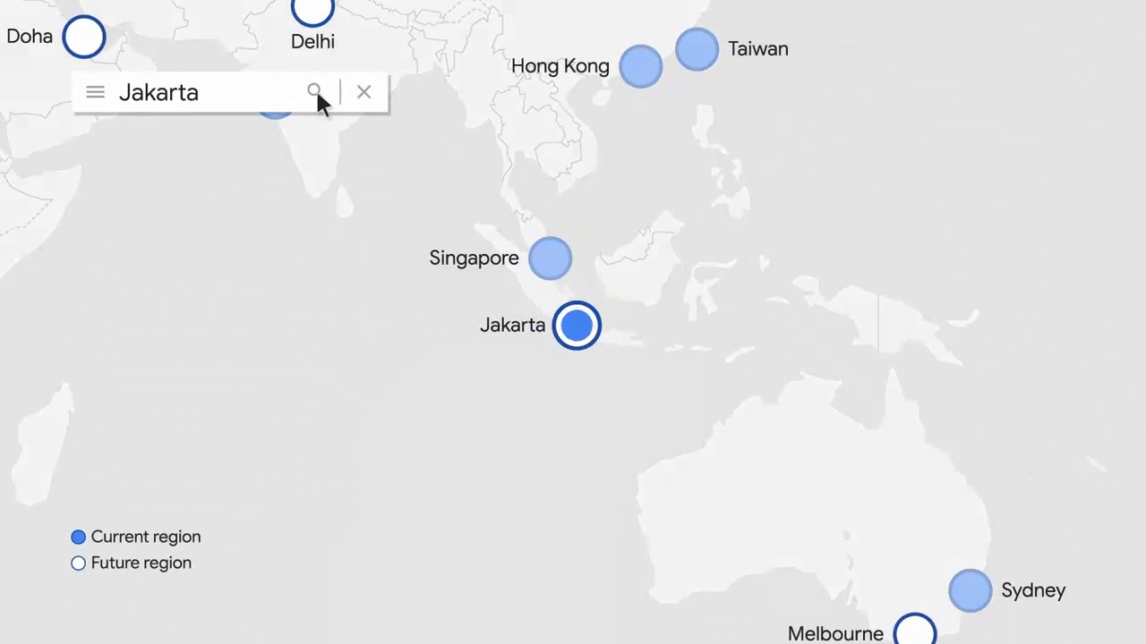 The new Google Cloud region in Jakarta is now open