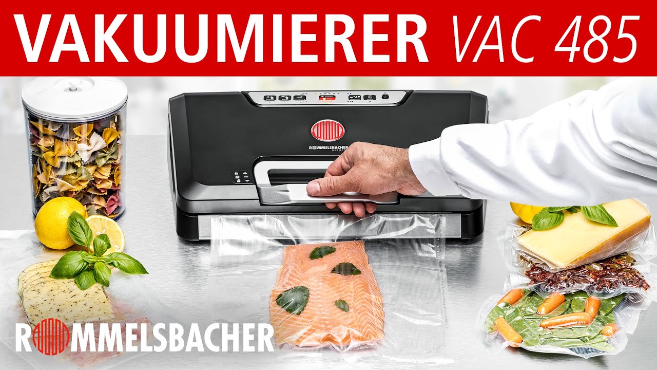 ROMMELSBACHER Vakuumierer ♥ VAC 485 ♥ Vakuumieren wie ein Profi - Einfach und effektiv Frischhalten