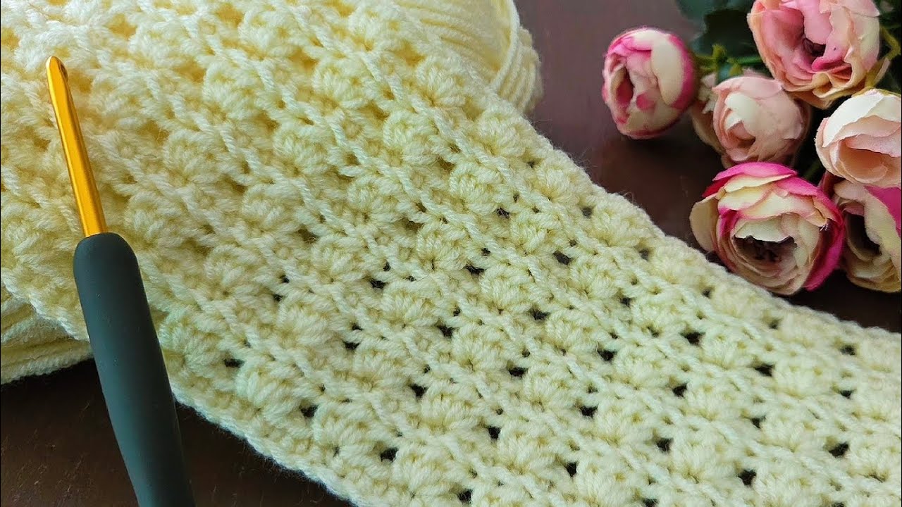 VERY NİCE💛⚡️VERY EASY for Beginners! Crochet Tutoria!lPattern for babyblanket,vest,shawl ,..