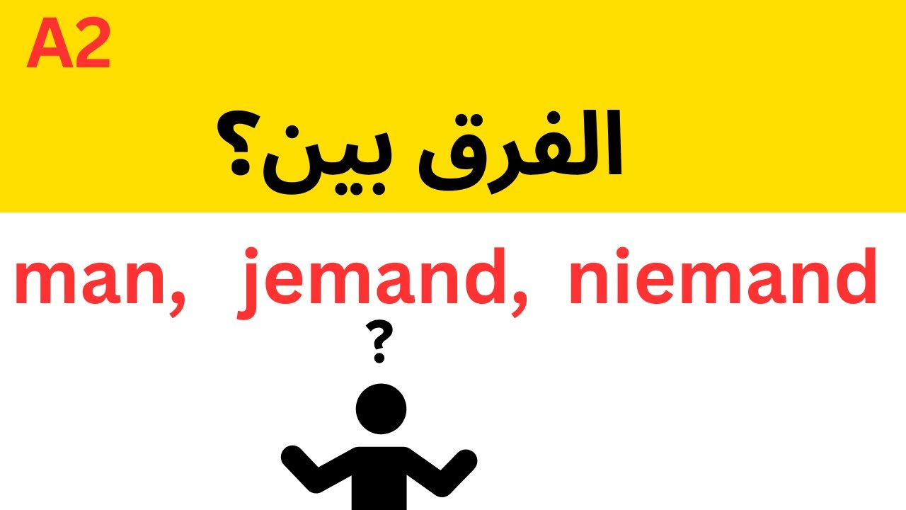 شرح شامل Indefinitpronomen في الألمانية | الدرس الثالث عشر