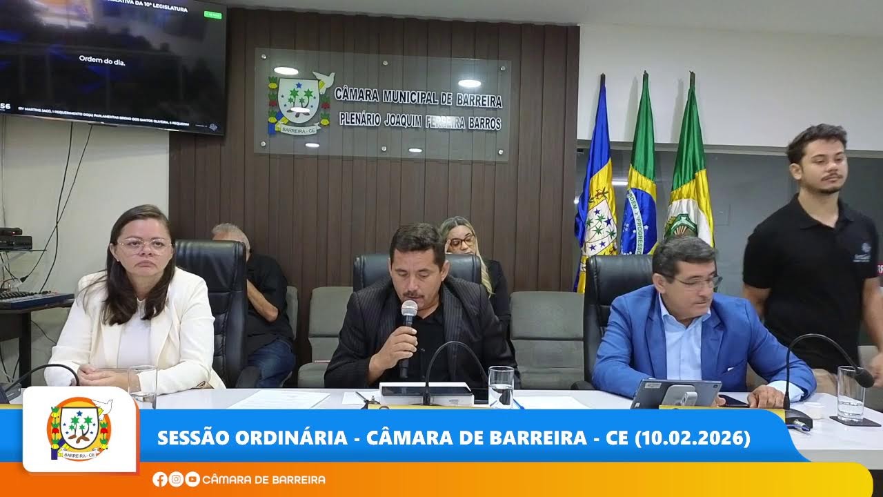 Sessão Ordinária - Câmara de Barreira - CE (10.02.2026)