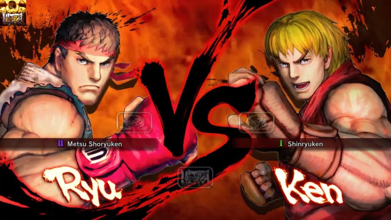 Old Ryu vs Old Ken (HARDEST AI) Ultra Street Fighter IV (Vanilla) cpu vs cpu