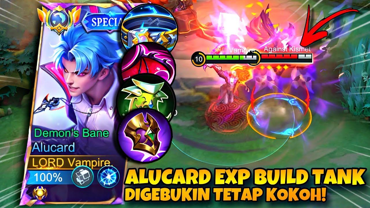 DIGEBUKIN MUSUH TETAP KOKOH! ALUCARD EXP BUILD TANK TEBAL TAPI ADA DAMAGE | MLBB