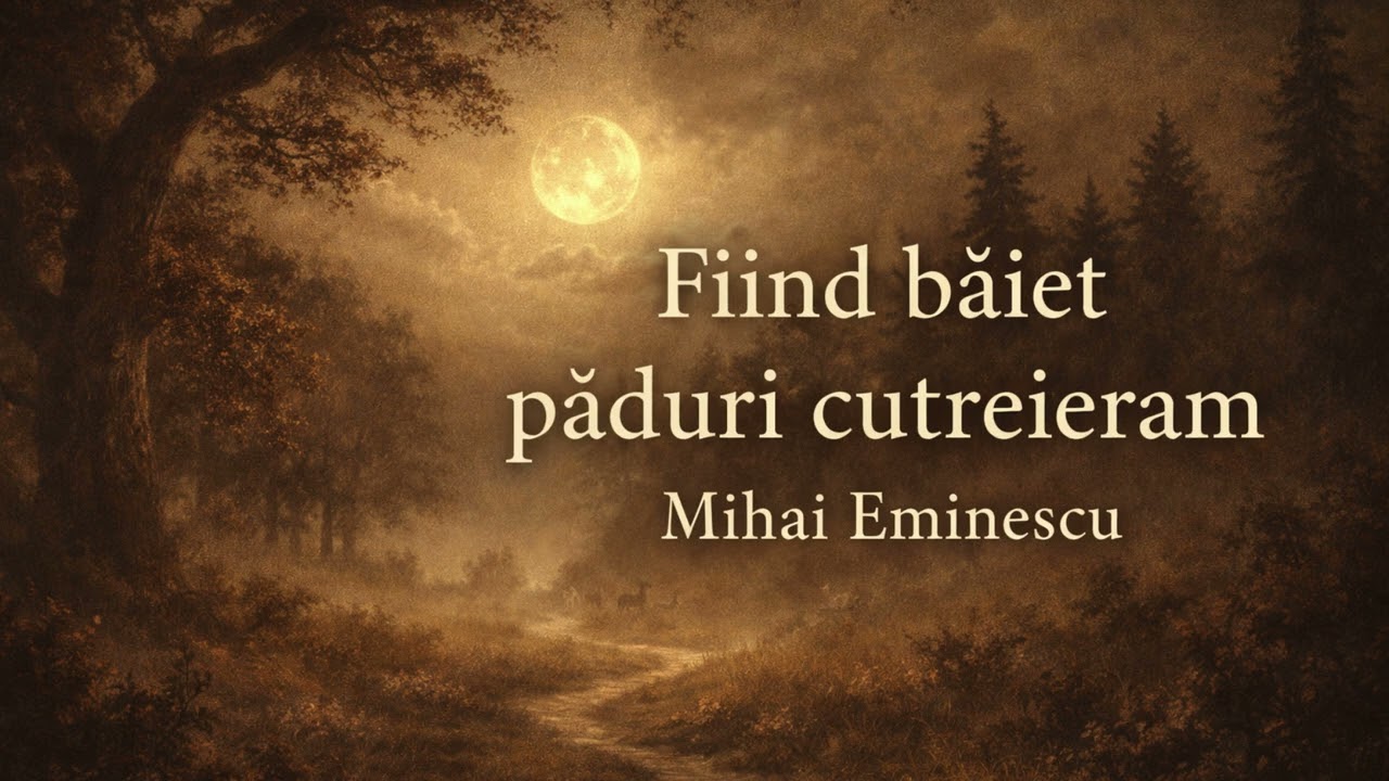 Fiind băiet păduri cutreieram – Mihai Eminescu | poezie cântată