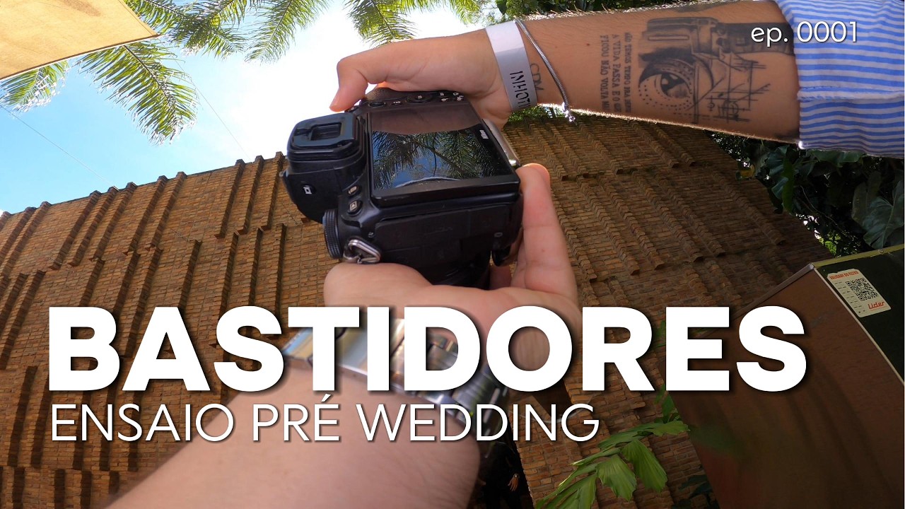 Fotografando um ensaio pré wedding no Inhotim, bastidores reais.