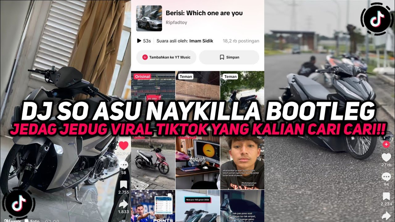 DJ SO ASU NAYKILLA BOOTLEG IMAM SIDIK SOUND JEDAG JEDUG VIRAL TIKTOK YANG KALIAN CARI CARI!!!