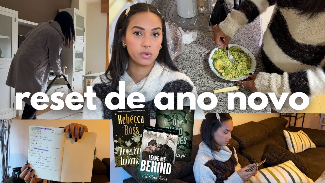 Reset de ano novo: organização da casa, bate-papo sobre metas e leituras | Miriã Mikaely