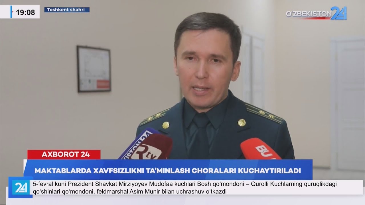 Maktablarda xavfsizlikni taʼminlash choralari kuchaytiriladi (Toshkent)