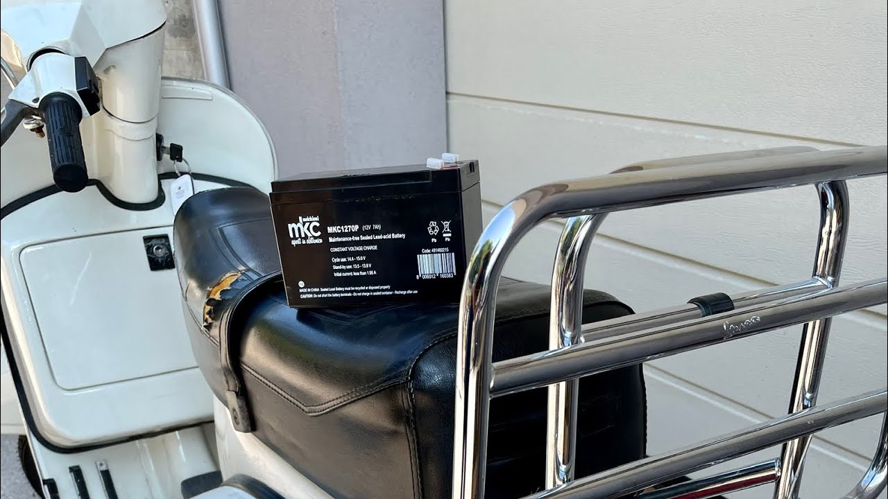 Montaggio Batteria su Vespa PX Arcobaleno