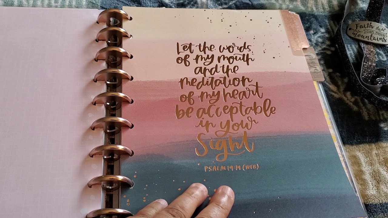My War binder,  Bible study and prayer journal