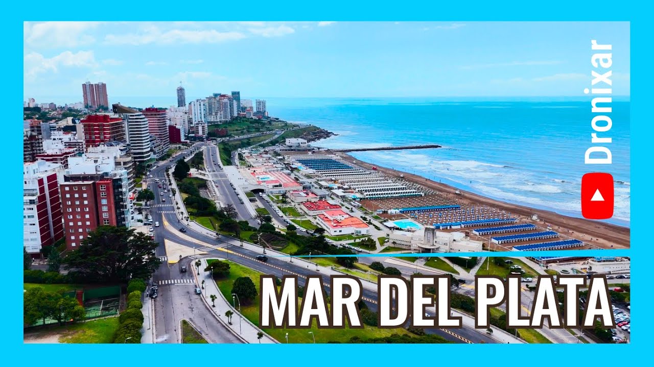 Mar del Plata su costa, en 6 minutos, en 4k, Ultra High Definition, UHD 📺