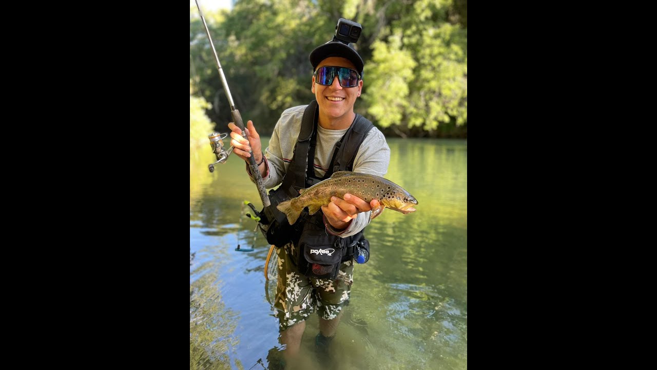 Pesca de truchas en Parral, frenesí de truchas sacamos 8 en la misma parte!! Temporada 2022-2023 .