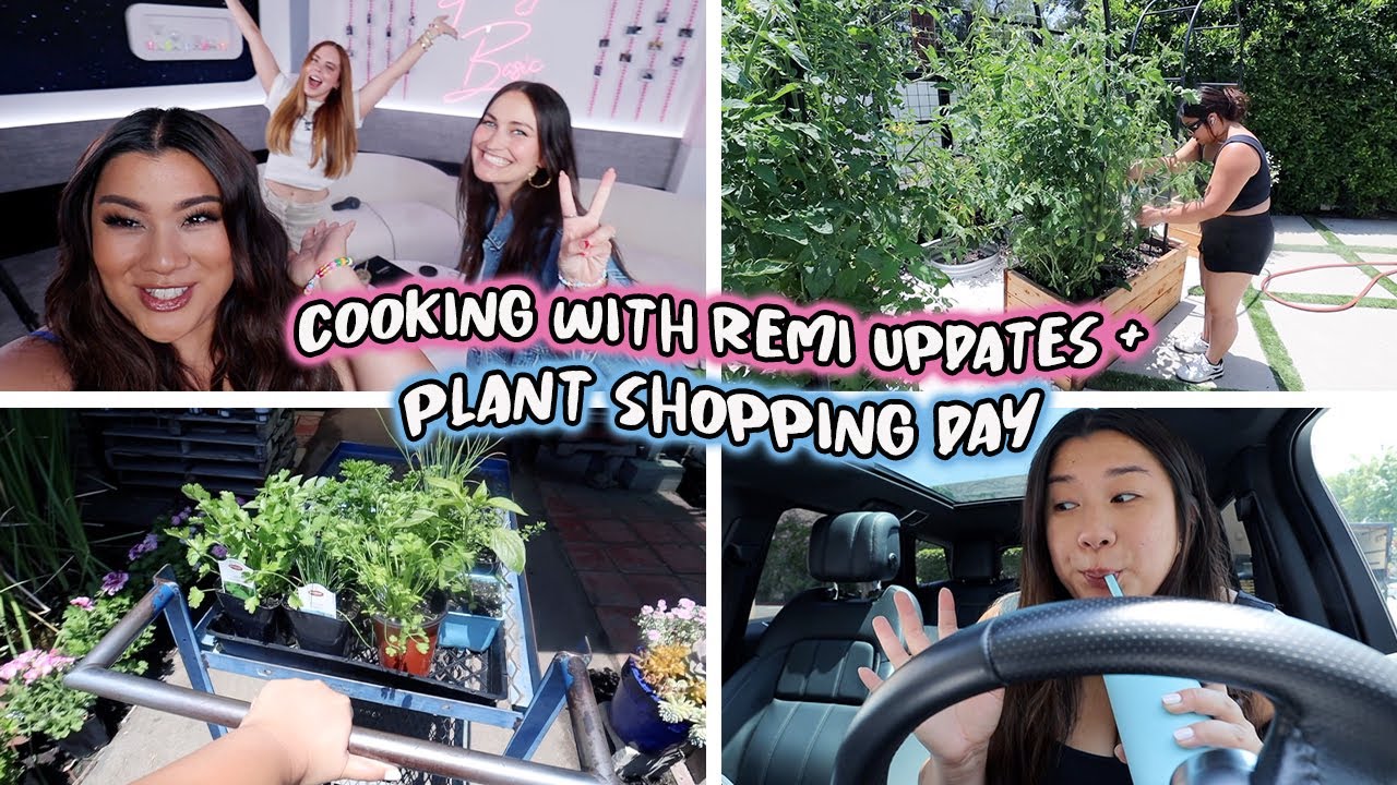 SUMMER SHOPPING DAY!! plant shopping + workout with me!!