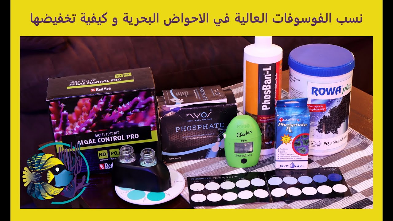 نسب الفوسوفات العالية في الاحواض البحرية و كيفية تخفيضها