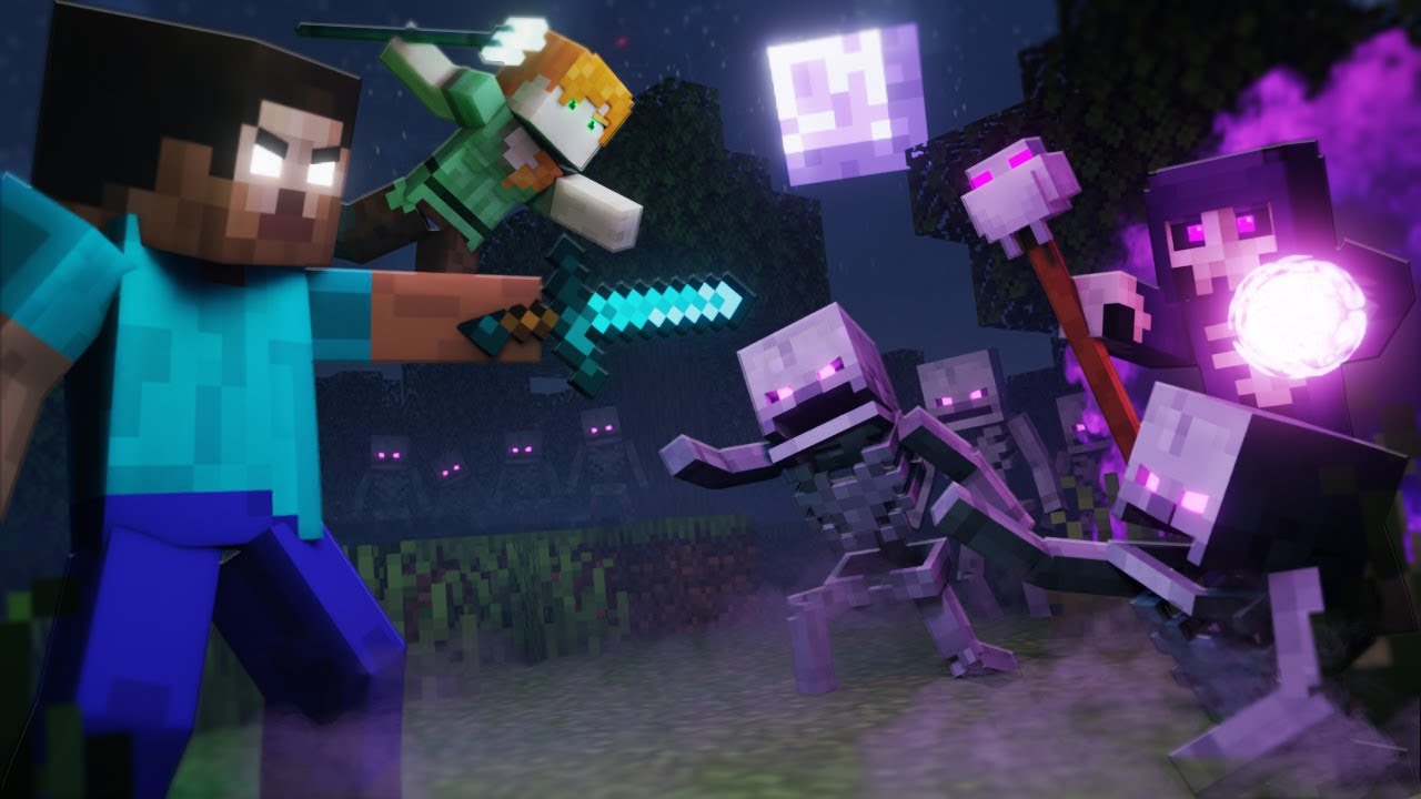 Herobrine VS Dreadlord! (FULL MOVIE) - Alex And Steve Life - (Minecraft Animation)