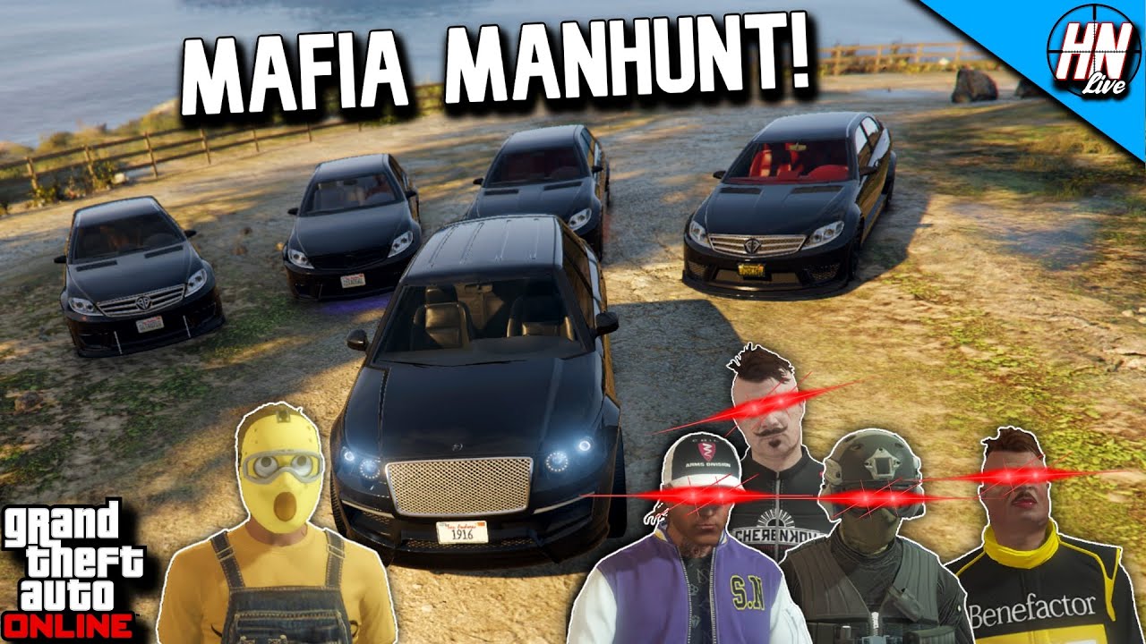 4v1 GTA 5 MAFIA ManHunt!