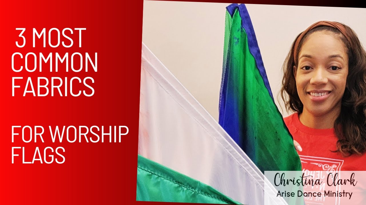 3 Most Common Fabrics for Worship Flags  - Satin, Chiffon, Silk worship flags