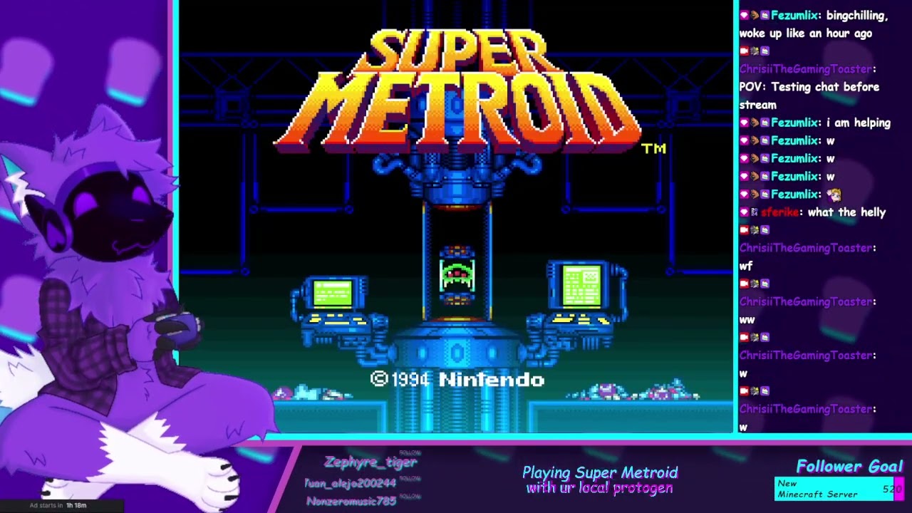 protogen beating super metroid for the first time !!