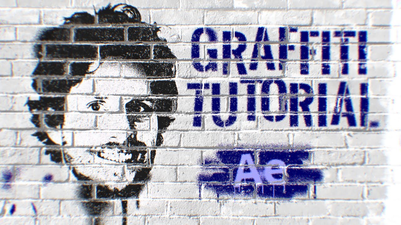 Create a STENCIL GRAFFITI in After Effects - Mocha tracking tutorial