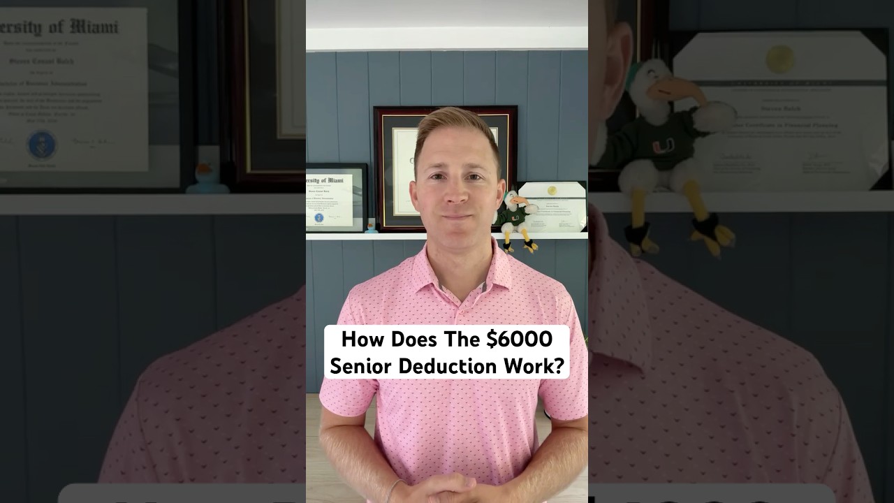 How does the $6,000 senior tax deduction work?