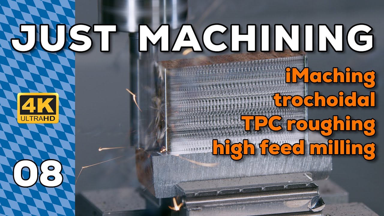 CNC Machining a steel part with TPC and HPC tools | Hermle C400 | trochoidal