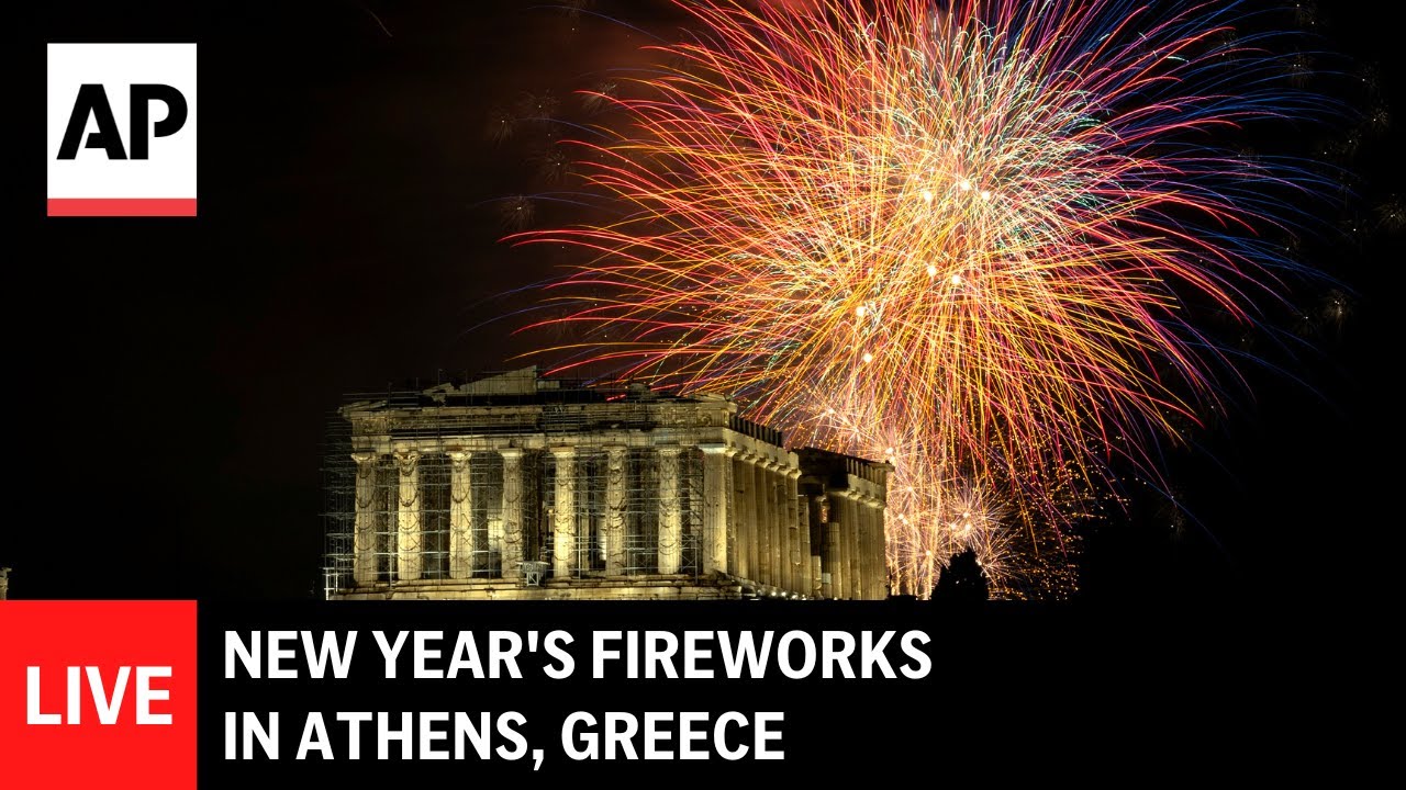 LIVE: New Year fireworks in Athens, Greece
