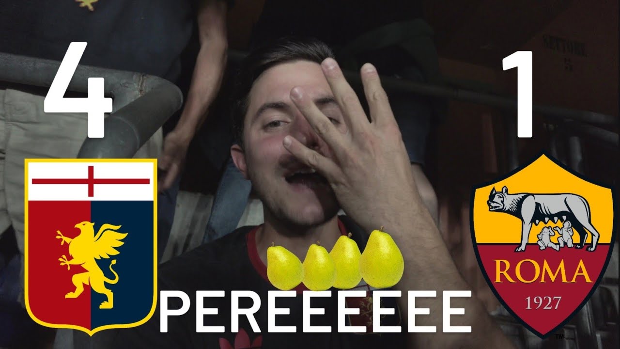 GENOA - ROMA 4-1 !!!!! MAMMA MIA CHE PARTITA !!!!! GOL DALLO STADIO