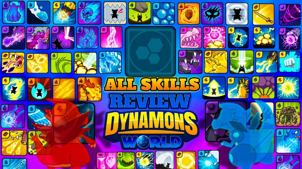 All 129+ New & Exclusive Skills Review in dynamons world 🔥|| #dynamonsworld