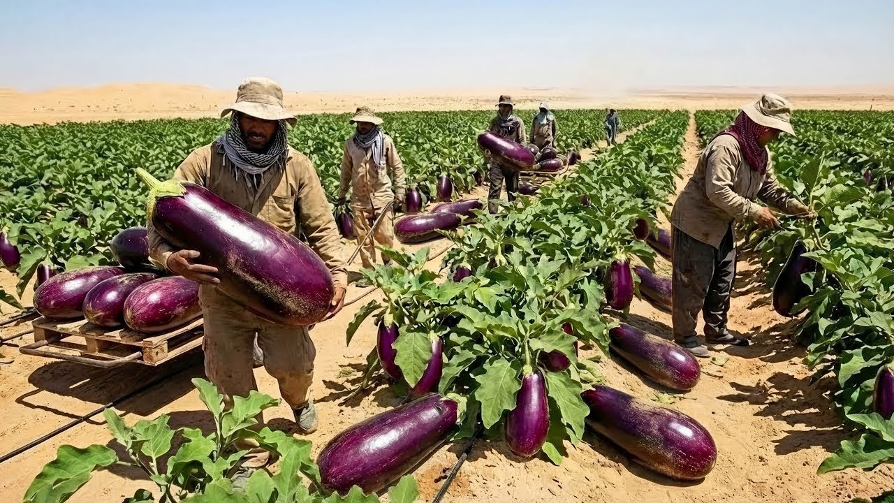 Plantaron berenjenas en el desierto: lo que sucedió después sorprendió a todos